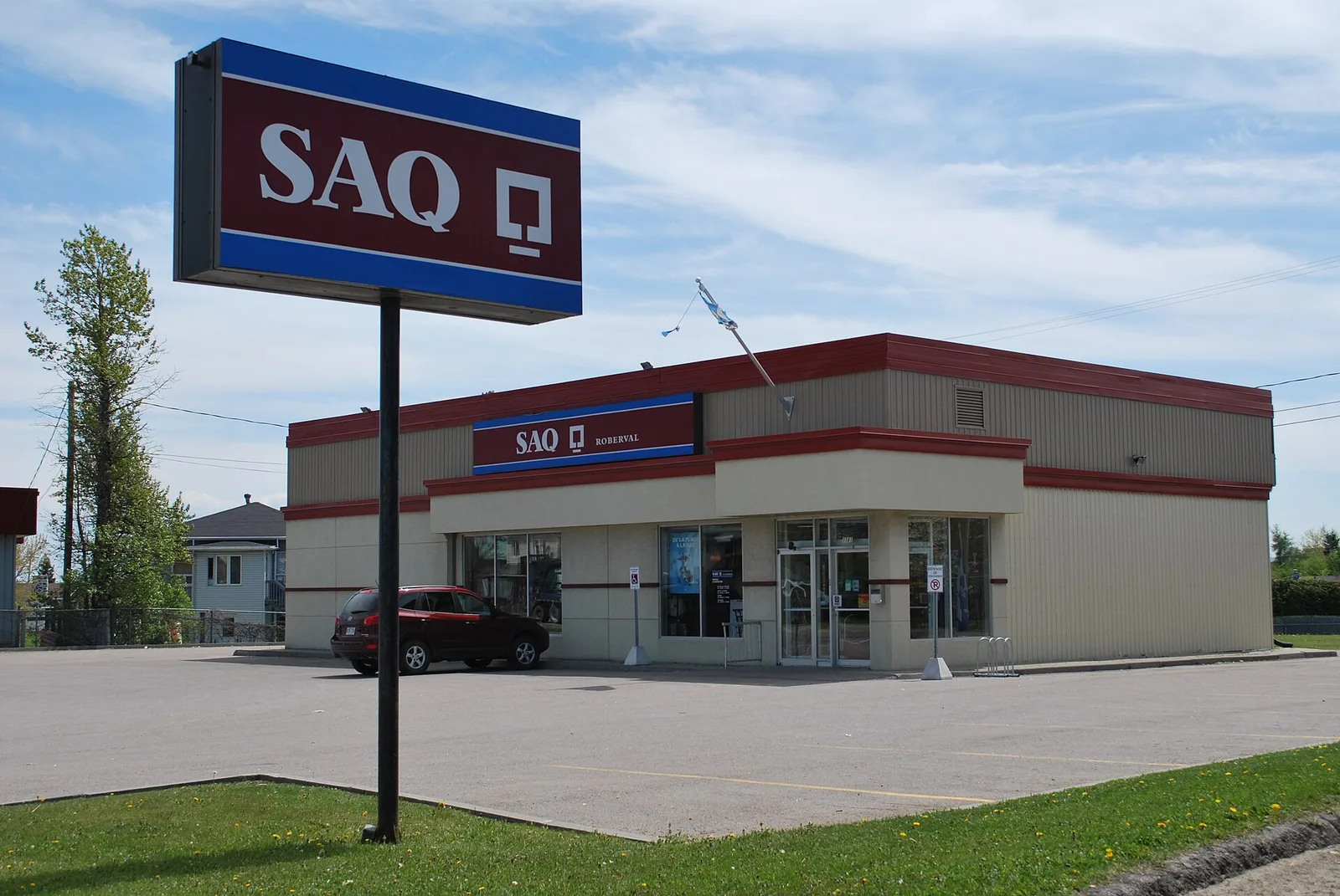 Succursale de la Société des alcools du Québec à Roberval, au Saguenay-Lac-Saint-Jean.